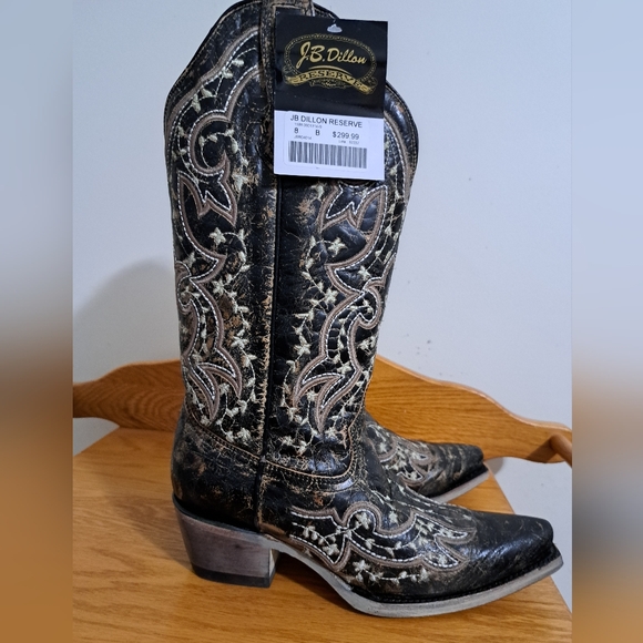 JB Dillion NWB Size 8 Cowgirl Boots - Picture 7 of 15